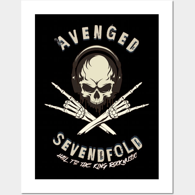 retro house of avenged v6 Wall Art by jekoba